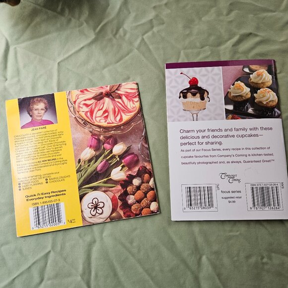Company's Coming - Charming Cupcakes & Pint Size Book of Chocolate by Jean Pare - Picture 9 of 9